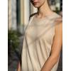 image:imageZeagoo Womens Sleeveless Tank Tops 2026 Summer Crew Neck Ribbed Knit Sweater Top Business Casual Work ShirtsBeige