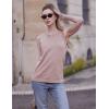image:imageZeagoo Womens Sleeveless Tank Tops 2026 Summer Crew Neck Ribbed Knit Sweater Top Business Casual Work ShirtsKhaki