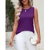image:imageZeagoo Womens Sleeveless Tank Tops 2026 Summer Crew Neck Ribbed Knit Sweater Top Business Casual Work ShirtsPurple