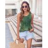 image:imageZeagoo Womens Summer Tank Tops 2026 Pleated Crew Neck Floral Solid Loose Fit Casual Sleeveless Flowy Boho Tunic ShirtsMz839