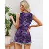 image:imageZeagoo Womens Summer Tank Tops 2026 Pleated Crew Neck Floral Solid Loose Fit Casual Sleeveless Flowy Boho Tunic ShirtsMz907