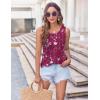 image:imageZeagoo Womens Summer Tank Tops 2026 Pleated Crew Neck Floral Solid Loose Fit Casual Sleeveless Flowy Boho Tunic ShirtsSf243