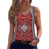 image:imageZeagoo Tank Top for Women 2026 Summer Loose Fit Sleeveless Pleated Flowy Floral Tunic Dressy BlouseA  Mz870