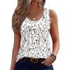 image:imageZeagoo Tank Top for Women 2026 Summer Loose Fit Sleeveless Pleated Flowy Floral Tunic Dressy BlouseA  Sf224