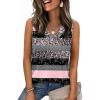 image:imageZeagoo Tank Top for Women V Neck Loose Fit Sleeveless Summer Tops Business Casual Outfits Dressy Blouses ShirtsPink Camo