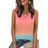 image:imageZeagoo Tank Top for Women V Neck Loose Fit Sleeveless Summer Tops Business Casual Outfits Dressy Blouses ShirtsPink Jb218