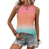 image:imageZeagoo Tank Tops for Women Sleeveless Eyelet Shirts High Neck Cute Summer Top Loose Fit SXXLZombre Jb218