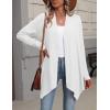 image:imageZeagoo Womens Cardigan Long Sleeve Lightweight Cardigan Draped Open Front Loose Casual 2026 Fashion ClothingA White