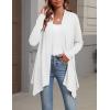 image:imageZeagoo Womens Cardigan Long Sleeve Lightweight Cardigan Draped Open Front Loose Casual 2026 Fashion ClothingA White