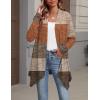 image:imageZeagoo Womens Cardigan Long Sleeve Lightweight Cardigan Draped Open Front Loose Casual 2026 Fashion ClothingColor Blockingjh398
