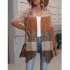 image:imageZeagoo Womens Cardigan Long Sleeve Lightweight Cardigan Draped Open Front Loose Casual 2026 Fashion ClothingColor Blockingjh398