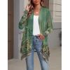image:imageZeagoo Womens Cardigan Long Sleeve Lightweight Cardigan Draped Open Front Loose Casual 2026 Fashion ClothingFlower Greenmz839