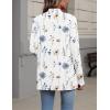 image:imageZeagoo Womens Cardigan Long Sleeve Lightweight Cardigan Draped Open Front Loose Casual 2026 Fashion ClothingFlower Whitebf290