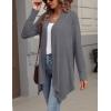 image:imageZeagoo Womens Cardigan Long Sleeve Lightweight Cardigan Draped Open Front Loose Casual 2026 Fashion ClothingGray