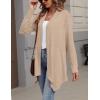 image:imageZeagoo Womens Cardigan Long Sleeve Lightweight Cardigan Draped Open Front Loose Casual 2026 Fashion ClothingKhaki