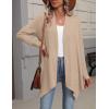 image:imageZeagoo Womens Cardigan Long Sleeve Lightweight Cardigan Draped Open Front Loose Casual 2026 Fashion ClothingKhaki