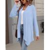 image:imageZeagoo Womens Cardigan Long Sleeve Lightweight Cardigan Draped Open Front Loose Casual 2026 Fashion ClothingLight Blue
