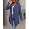 image:imageZeagoo Womens Cardigan Long Sleeve Lightweight Cardigan Draped Open Front Loose Casual 2026 Fashion ClothingNavy Blue