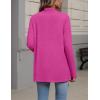 image:imageZeagoo Womens Cardigan Long Sleeve Lightweight Cardigan Draped Open Front Loose Casual 2026 Fashion ClothingRose Red