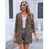 image:imageZeagoo Womens Casual Lightweight Cardigan 34 Sleeve Open Front Loose Thin Cardigans with PocketsAmz721