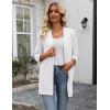 image:imageZeagoo Womens Casual Lightweight Cardigan 34 Sleeve Open Front Loose Thin Cardigans with PocketsAwhite