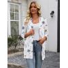 image:imageZeagoo Womens Casual Lightweight Cardigan 34 Sleeve Open Front Loose Thin Cardigans with PocketsBf290