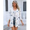 image:imageZeagoo Womens Casual Lightweight Cardigan 34 Sleeve Open Front Loose Thin Cardigans with PocketsBf290