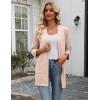 image:imageZeagoo Womens Casual Lightweight Cardigan 34 Sleeve Open Front Loose Thin Cardigans with PocketsChampagne