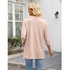 image:imageZeagoo Womens Casual Lightweight Cardigan 34 Sleeve Open Front Loose Thin Cardigans with PocketsChampagne