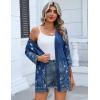 image:imageZeagoo Womens Casual Lightweight Cardigan 34 Sleeve Open Front Loose Thin Cardigans with PocketsMz845