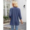 image:imageZeagoo Womens Casual Lightweight Cardigan 34 Sleeve Open Front Loose Thin Cardigans with PocketsNavy Blue