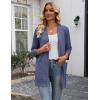 image:imageZeagoo Womens Casual Lightweight Cardigan 34 Sleeve Open Front Loose Thin Cardigans with PocketsNavy Blue