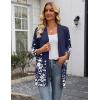 image:imageZeagoo Womens Casual Lightweight Cardigan 34 Sleeve Open Front Loose Thin Cardigans with PocketsSf103
