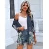image:imageZeagoo Womens Casual Lightweight Cardigan 34 Sleeve Open Front Loose Thin Cardigans with PocketsWf71