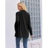 image:imageZeagoo Womens Lightweight Cardigan Open Front Long Sleeve Casual Loose Thin Cardigans with Pockets 2026Ablack