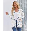 image:imageZeagoo Womens Lightweight Cardigan Open Front Long Sleeve Casual Loose Thin Cardigans with Pockets 2026Aflower Blue