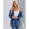 image:imageZeagoo Womens Lightweight Cardigan Open Front Long Sleeve Casual Loose Thin Cardigans with Pockets 2026Aflower Navy