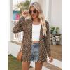image:imageZeagoo Womens Lightweight Cardigan Open Front Long Sleeve Casual Loose Thin Cardigans with Pockets 2026Aleopard Print