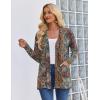 image:imageZeagoo Womens Lightweight Cardigan Open Front Long Sleeve Casual Loose Thin Cardigans with Pockets 2026Amulticolor