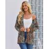 image:imageZeagoo Womens Lightweight Cardigan Open Front Long Sleeve Casual Loose Thin Cardigans with Pockets 2026Amulticolor