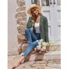 image:imageZeagoo Womens Lightweight Cardigan Open Front Long Sleeve Casual Loose Thin Cardigans with Pockets 2026Army Green
