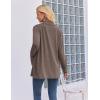 image:imageZeagoo Womens Lightweight Cardigan Open Front Long Sleeve Casual Loose Thin Cardigans with Pockets 2026Brown