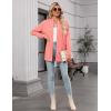 image:imageZeagoo Womens Lightweight Cardigan Open Front Long Sleeve Casual Loose Thin Cardigans with Pockets 2026Coral
