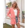 image:imageZeagoo Womens Lightweight Cardigan Open Front Long Sleeve Casual Loose Thin Cardigans with Pockets 2026Coral