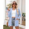 image:imageZeagoo Womens Lightweight Cardigan Open Front Long Sleeve Casual Loose Thin Cardigans with Pockets 2026Light Blue