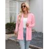 image:imageZeagoo Womens Lightweight Cardigan Open Front Long Sleeve Casual Loose Thin Cardigans with Pockets 2026Light Pink