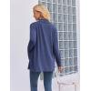 image:imageZeagoo Womens Lightweight Cardigan Open Front Long Sleeve Casual Loose Thin Cardigans with Pockets 2026Navy Blue