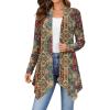 image:imageZeagoo Womens Cardigan Long Sleeve Lightweight Cardigan Draped Open Front Loose Casual 2026 Fashion ClothingA Multicolormz721