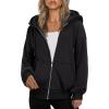 image:imageZEAGOO Hoodies Women Zip Up Hoodie Oversized Sweatshirt Fleece Jackets Spring Fall Winter Coats 2026 FashionAblack
