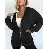 image:imageZEAGOO Hoodies Women Zip Up Hoodie Oversized Sweatshirt Fleece Jackets Spring Fall Winter Coats 2026 FashionAblack